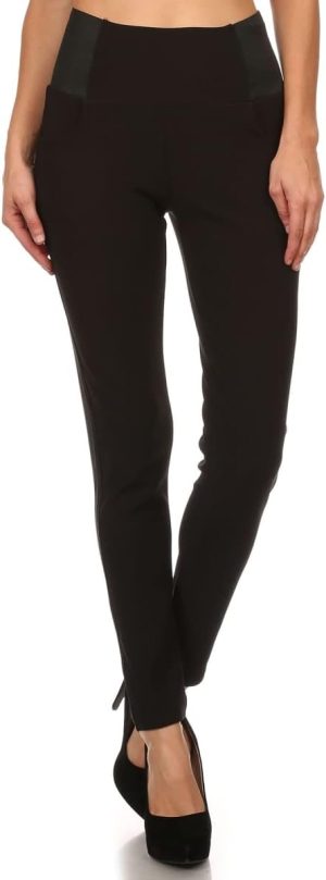 Jngrtsyjvip Fashion Women's Rise Culottes Casual Wide Pants Solid Palazzo One Size Trouser Pants