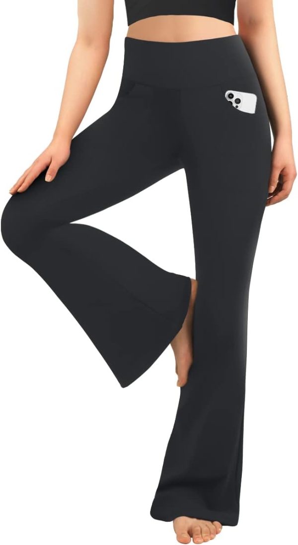 41dutBIBZvL._AC_SL1200 Jngrtsyjvip Fashion Women’s Bootcut Yoga Pants - Flare Leggings for Women High Waisted Active Leggings Workout Lounge Jazz Dress Pants