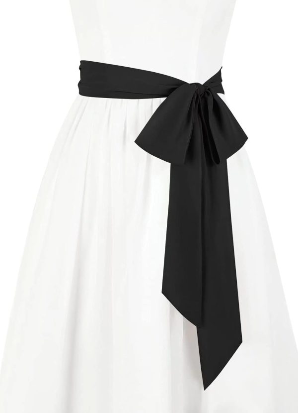 51MGDjoEn6L._AC_SL1500 Jngrtsyjvip FashionWomen's Long Chiffon Sash Waist Belt For Bridal Wedding Bridesmaid Prom Formal Special Occasion Dresses Belt 3'' Wide
