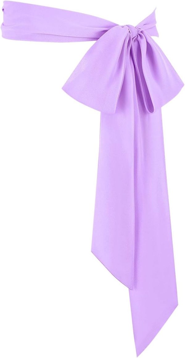 51MrBFdabcL._AC_SL1500 Jngrtsyjvip FashionWomen's Long Chiffon Sash Waist Belt For Bridal Wedding Bridesmaid Prom Formal Special Occasion Dresses Belt 3'' Wide