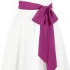 51RXaEZG4xL._AC_SL1500 Jngrtsyjvip FashionWomen's Long Chiffon Sash Waist Belt For Bridal Wedding Bridesmaid Prom Formal Special Occasion Dresses Belt 3'' Wide