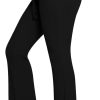 Jngrtsyjvip Fashion  Womens Trendy Ruched Waist Ribbed Comfy Flowy Flare Lounge Pants
