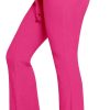 Jngrtsyjvip Fashion  Womens Trendy Ruched Waist Ribbed Comfy Flowy Flare Lounge Pants