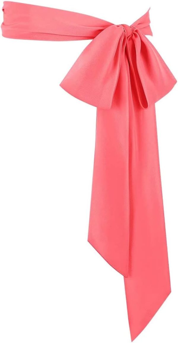 51ZtJuRcz5L._AC_SL1500 Jngrtsyjvip FashionWomen's Long Chiffon Sash Waist Belt For Bridal Wedding Bridesmaid Prom Formal Special Occasion Dresses Belt 3'' Wide