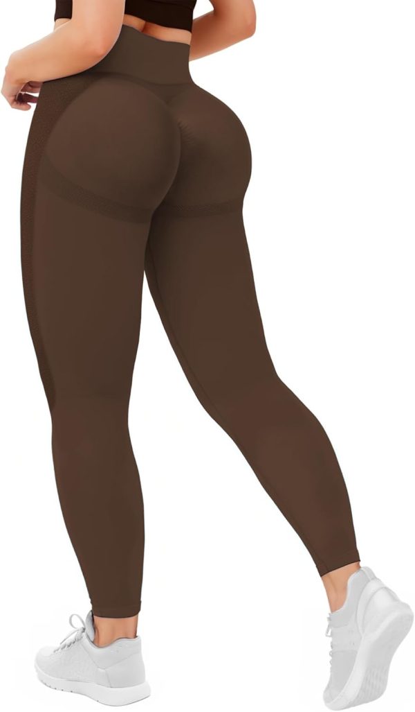 Jngrtsyjvip Fashion Womens Workout Scrunch Leggings High Waisted Booty Butt Lifting Tights Seamless Yoga Fitness Leggings Gym Yoga Pants