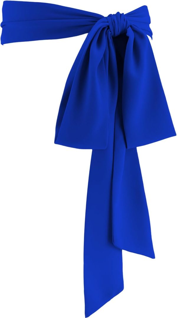 51t9P69NBaL._AC_SL1500 Jngrtsyjvip FashionWomen Chiffon Sash Belt Dress Sash Waist Bridal Wedding Belt 50s Belt Accessories 3'' Wide