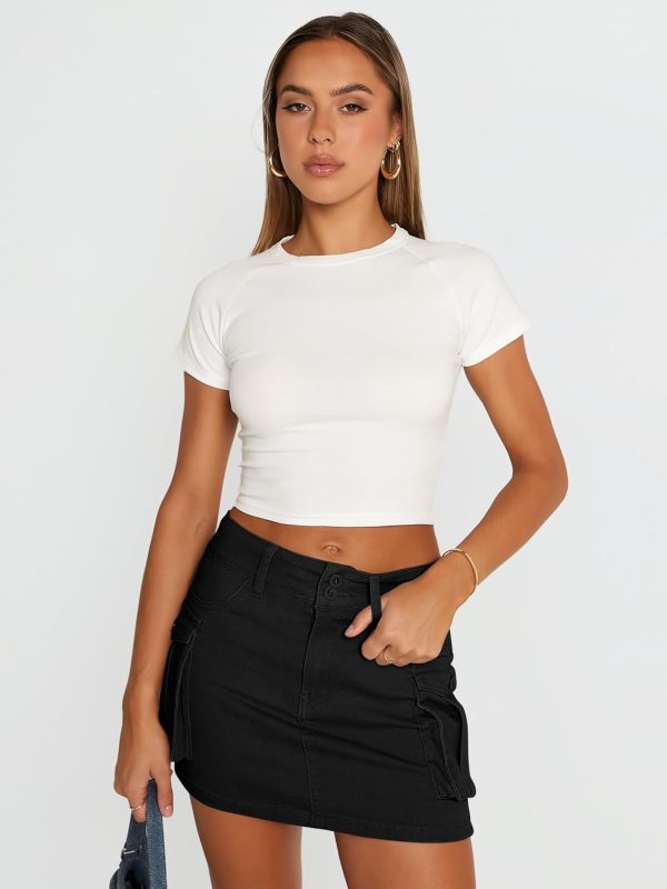 610R7rupdSL._AC_SL1500 Jngrtsyjvip Fashion Women Cargo Mini Skirt Denim Jean Dress with Pocket