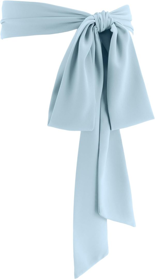 610hLatjDpL._AC_SL1500 Jngrtsyjvip FashionWomen Chiffon Sash Belt Dress Sash Waist Bridal Wedding Belt 50s Belt Accessories 3'' Wide