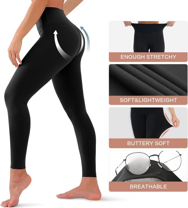 Jngrtsyjvip Fashion  High Waisted Leggings for Women Soft Tummy Control Pants Non See Through Workout Yoga Pants for Running Plus Size
