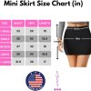 Jngrtsyjvip Fashion Womens Elastic Waist Mini Pencil Skirt - Cotton High Waist Above Knee Basic Bodycon Short Skirt Made in USA