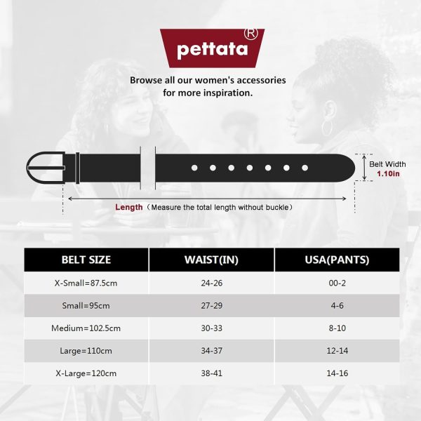 Jngrtsyjvip FashionWomen Belt for Jeans Dress Cinch Waist Belt for Ladies Faux Leather Belt with Gold Buckle