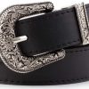 61MZHOZAv4L._AC_SL1050 Jngrtsyjvip Fashion Adjustable-Vintage-Western-Cowboy-Belt Women Men - Cowboy-Style Engraved-Buckle Belt for Jeans Pants Dresses