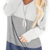 Jngrtsyjvip Fashion   Tops to Wear with Leggings Long Sleeve V Neck T Shirts Casual Loose Fit