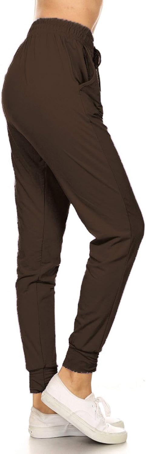 Jngrtsyjvip Fashion Leggings  Women's Relaxed-fit Jogger Track Cuff Sweatpants with Pockets for Yoga, Workout