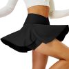 Jngrtsyjvip FashionTennis Skirt for Women with Pockets Shorts Crossover High Waisted Athletic Golf Skorts Running Workout Skirts 2 in 1
