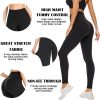 Jngrtsyjvip Fashion Soft Leggings for Women - High Waisted Tummy Control No See Through Workout Yoga Pants