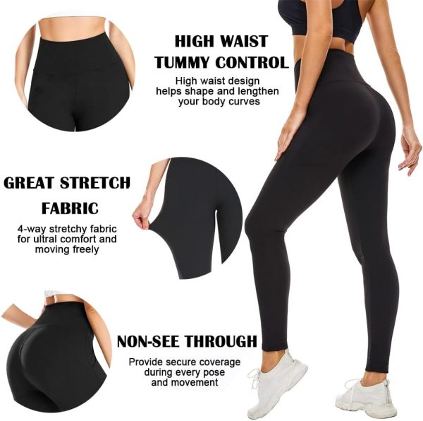 61OU8A88sYL._AC_SL1000 Jngrtsyjvip Fashion Soft Leggings for Women - High Waisted Tummy Control No See Through Workout Yoga Pants