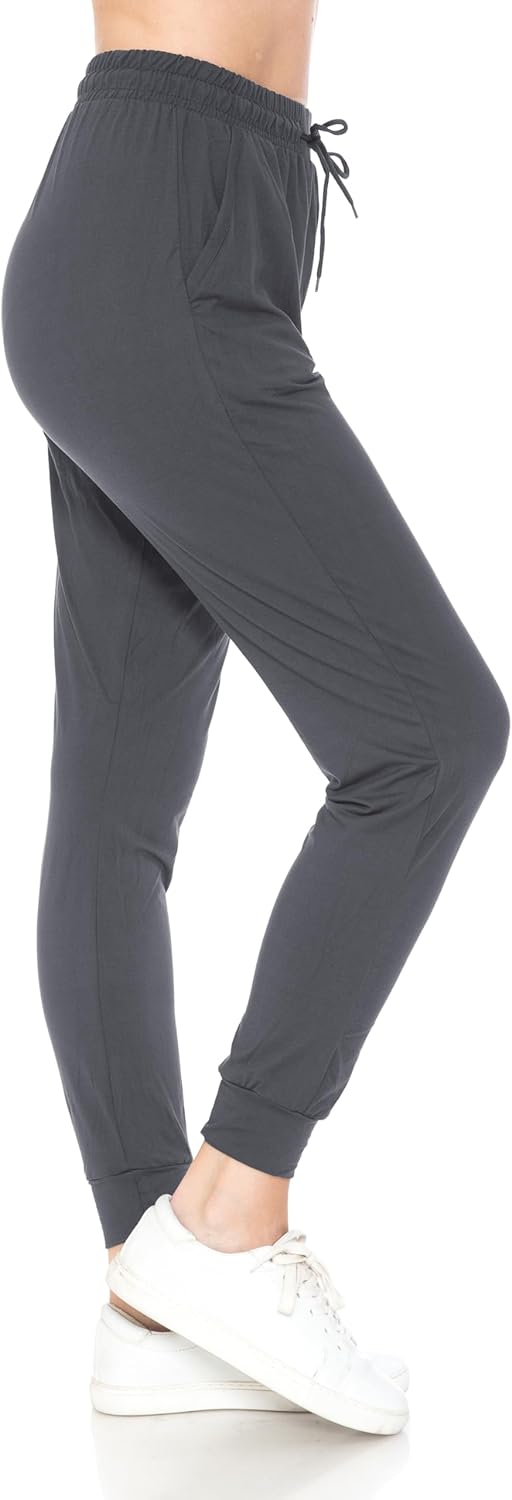 Jngrtsyjvip Fashion Leggings  Women's Relaxed-fit Jogger Track Cuff Sweatpants with Pockets for Yoga, Workout