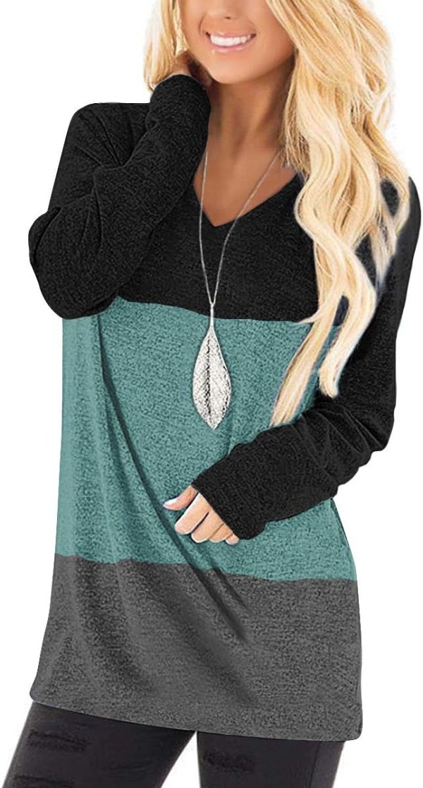 Jngrtsyjvip Fashion   Tops to Wear with Leggings Long Sleeve V Neck T Shirts Casual Loose Fit