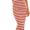 Jngrtsyjvip Fashion  Women's 2024 Summer Striped Knit Bodycon Midi Dress Square Neck Side Slit Tank Ribbed Sweater Dresses