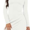 61gab-R1_tL._AC_SL1500 Jngrtsyjvip Fashion Women's Long Sleeve Boat Neck Mini Dress Slim Fit Party Club Bodycon Dresses