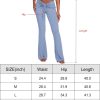 Jngrtsyjvip Fashion  Womens Trendy Ruched Waist Ribbed Comfy Flowy Flare Lounge Pants