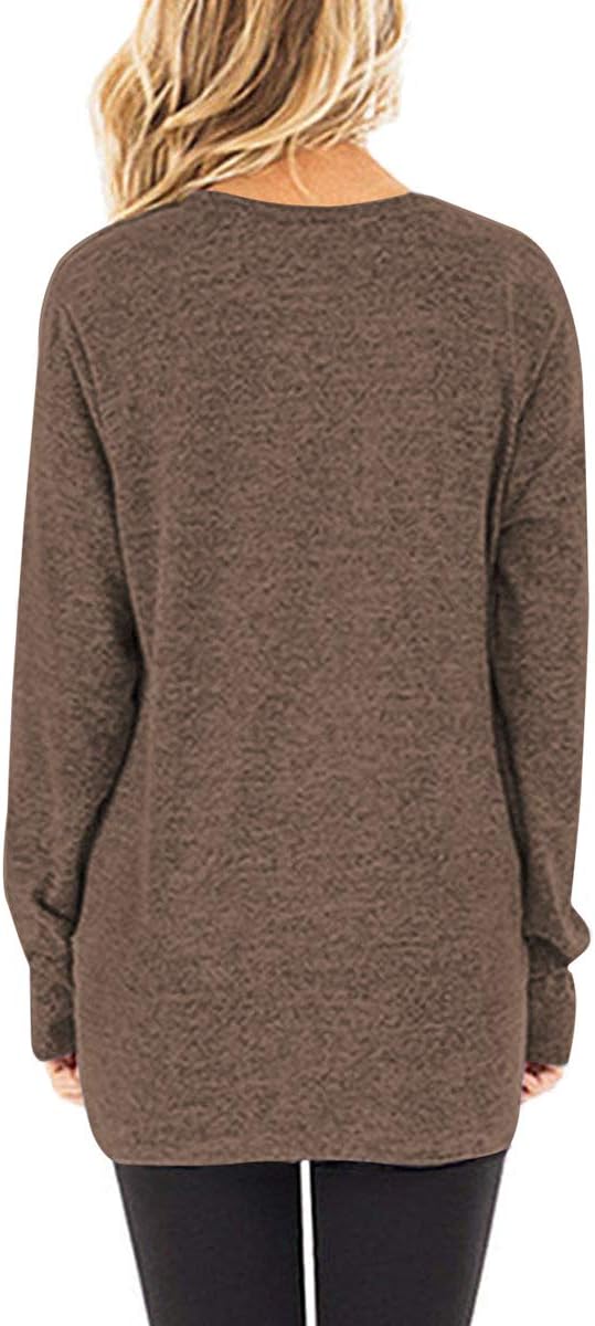 Jngrtsyjvip Fashion   Tops to Wear with Leggings Long Sleeve V Neck T Shirts Casual Loose Fit