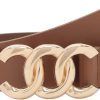 Jngrtsyjvip FashionWomen Belt for Jeans Dress Cinch Waist Belt for Ladies Faux Leather Belt with Gold Buckle