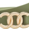 Jngrtsyjvip FashionWomen Belt for Jeans Dress Cinch Waist Belt for Ladies Faux Leather Belt with Gold Buckle