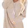 Jngrtsyjvip Fashion   Tops to Wear with Leggings Long Sleeve V Neck T Shirts Casual Loose Fit