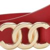 Jngrtsyjvip FashionWomen Belt for Jeans Dress Cinch Waist Belt for Ladies Faux Leather Belt with Gold Buckle