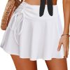 Jngrtsyjvip Fashion  Mini Skirt for Women Pleated Drawstring High Waist Skater Skirt Sexy Lingerie Skirts S-XXL