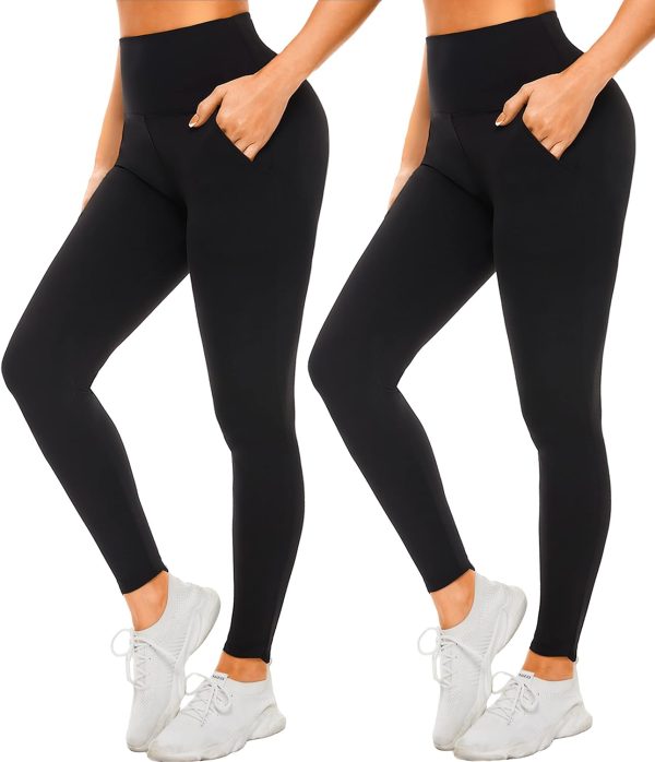 710sW5PuedL._AC_SL1500 Jngrtsyjvip Fashion Soft Leggings for Women - High Waisted Tummy Control No See Through Workout Yoga Pants