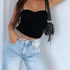 Jngrtsyjvip Fashion Women Y2K Sweetheart Neck Sleeveless Crop Tank Tops Backless Spaghetti Strap Pleated Bustier Camis Going Out Top