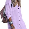 Jngrtsyjvip Fashion   Women's Swimsuit Cover Up Summer Beachwear Button Down Shirt Bikini Bathing Suit Beach Coverup Mini Dresses