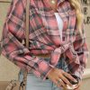 Jngrtsyjvip Fashion   Womens Button Down Flannel Shirts Long Sleeve Plaid Shackets Business Casual Blouse Top