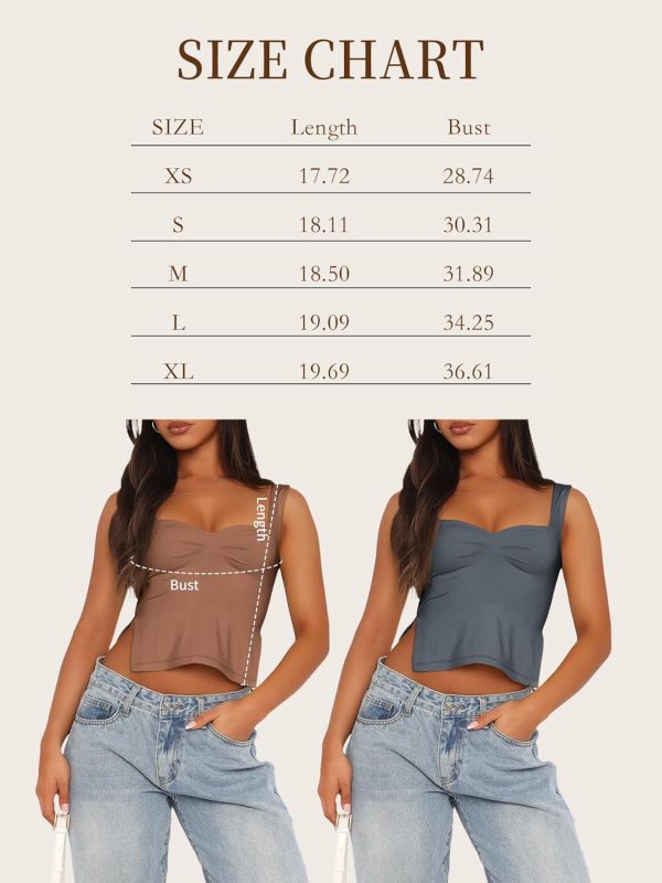 Jngrtsyjvip Fashion Womens Crop Tank Tops Cute Backless Tops Going Out Outfits Y2k Summer Trendy Clothes Basics Clothing
