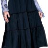 Jngrtsyjvip Fashion Women's High Waist Frill Trim A Line Swing Flowy Summer Midi Skirts