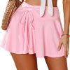 Jngrtsyjvip Fashion  Mini Skirt for Women Pleated Drawstring High Waist Skater Skirt Sexy Lingerie Skirts S-XXL