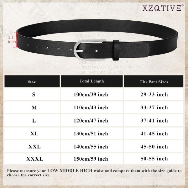 71VYYJChLKL._AC_SL1500 Jngrtsyjvip Fashion Women's Belts for Jeans Pants, Black Brown Waist Belts for Ladies Dresses Fashion Gold Silver Buckle Plus Size Belts