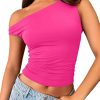 Jngrtsyjvip Fashion Womens Off The Shoulder Tops Sleeveless Shirts Going Out Crop Tank Tops Slim Fitted Y2K Summer Outfits 2024