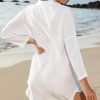Jngrtsyjvip Fashion   Women's Swimsuit Cover Up Summer Beachwear Button Down Shirt Bikini Bathing Suit Beach Coverup Mini Dresses