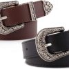 71gHYdgzsRL._AC_SL1500 Jngrtsyjvip Fashion Adjustable-Vintage-Western-Cowboy-Belt Women Men - Cowboy-Style Engraved-Buckle Belt for Jeans Pants Dresses