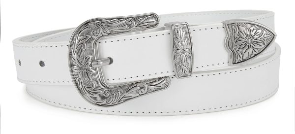 Jngrtsyjvip FashionWomens Western Belt - 1.1" CR Cowboy Belt Leather Belt Women - Country Belts For Women Waist Belt For Women Fashion