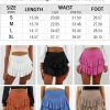 Jngrtsyjvip FashionWomen's Cute High Waist Ruffle Mini Skirt Layered Ruffle Hem Flared Flowy Casual Swing Beach Mini Short Skirt
