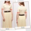 Jngrtsyjvip FashionWomen Stretch Waist Belts, Skinny Elastic Wide Waistband Leopard Print Retro Dress Tuck Belt, Interlock Buckle