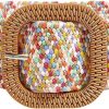 Jngrtsyjvip Fashion  Women's Round Buckle Elastic Straw Belts Boho Waist Belt