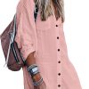 Jngrtsyjvip Fashion   Women's Swimsuit Cover Up Summer Beachwear Button Down Shirt Bikini Bathing Suit Beach Coverup Mini Dresses