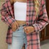Jngrtsyjvip Fashion   Womens Button Down Flannel Shirts Long Sleeve Plaid Shackets Business Casual Blouse Top