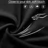 Jngrtsyjvip Fashion  Soft Black  Pants for Women, Wide Leg Comfy Casual Lounge Yoga Capri Pants 22'' / 30''